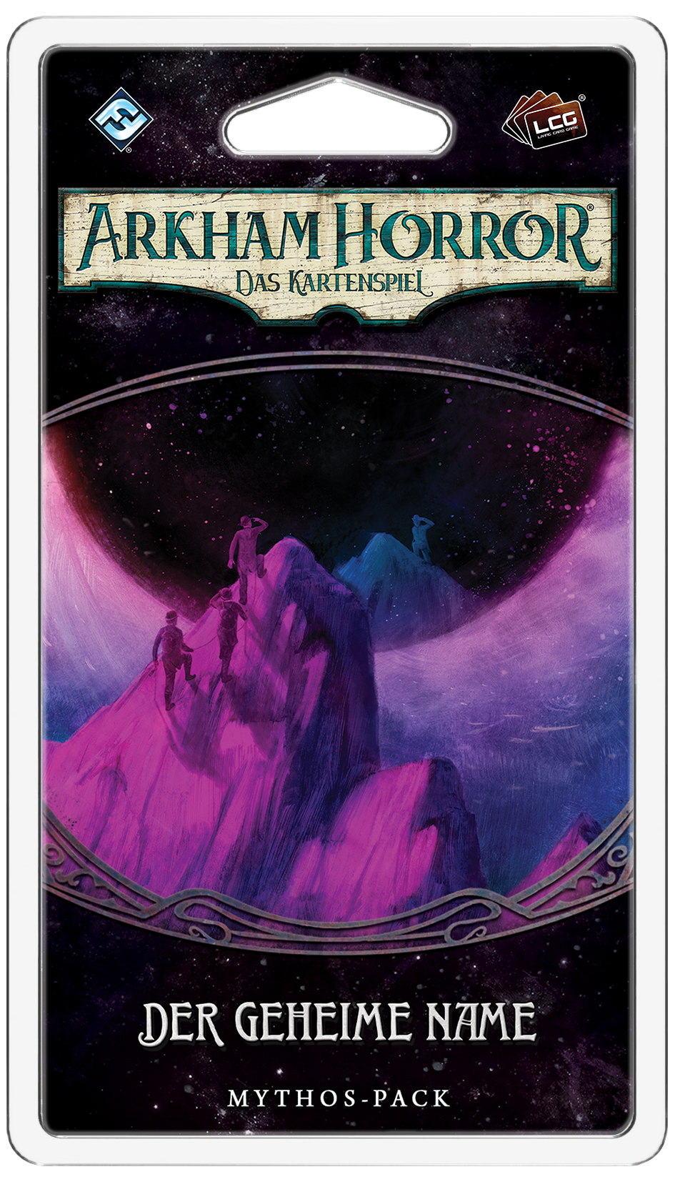 Das Mythos Pack Der Geheime Name zugehörig zur Arkham Horror LCG Erweiterung Der gebrochene Kreis