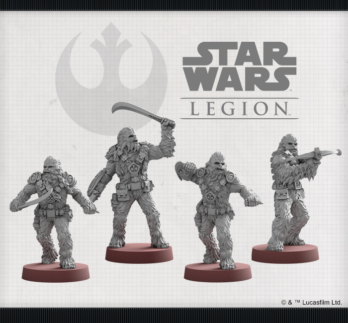 Asmodee Deutschland Vorschau Auf Die Wookiee Krieger Einheiten Erweiterung Fur Star Wars Legion