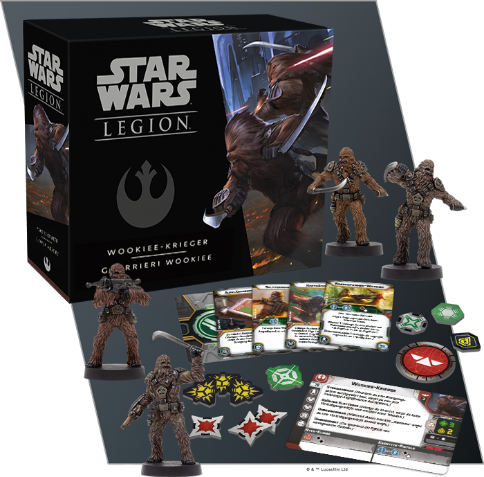 Asmodee Deutschland Vorschau Auf Die Wookiee Krieger Einheiten Erweiterung Fur Star Wars Legion