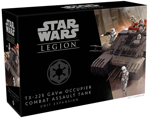Box in der sich die TX-225 GAVw Besatzer Kampfangriffspanzer Einheiten-Erweiterung für Star Wars™: Legion befindet