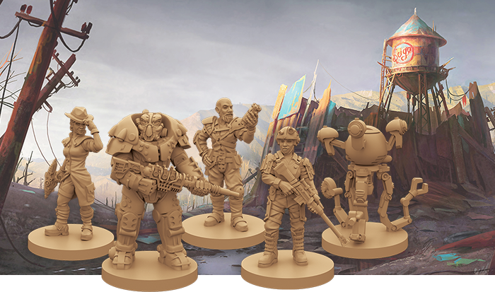 Miniaturen Fallout Brettspiel